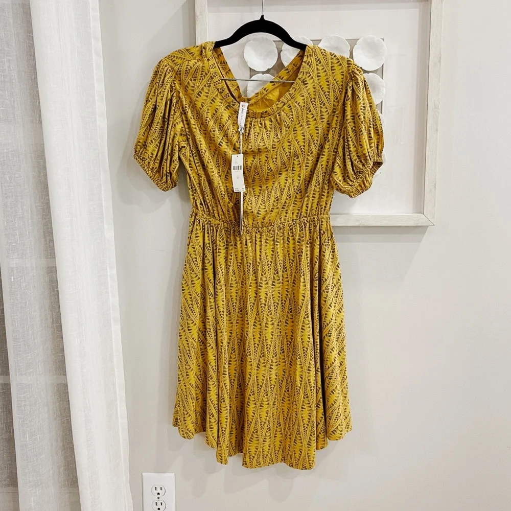 NWT Anthropologie Daily Practice Yellow Dress - Picture 4 of 7